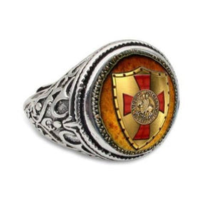 Knights Templar Commandery Ring - Classic Adjustable (Silver/Gold)