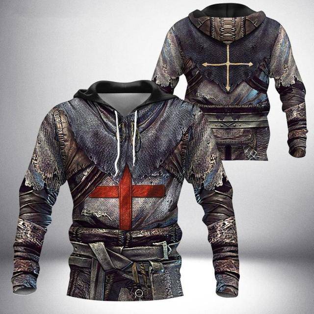 Knights Templar Commandery Hoodie - Armor 3D Printed Hooded