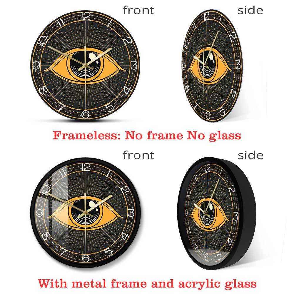 Eye Of Providence Clock - Silent Non Ticking