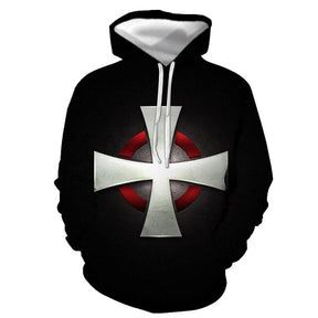 Knights Templar Commandery Hoodie - asual 3D Printed - Bricks Masons