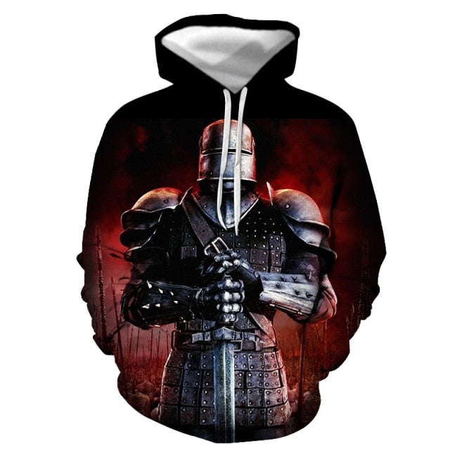 Knights Templar Commandery Hoodie - Spring and Autumn 3D Printing - Bricks Masons