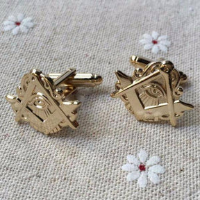 Master Mason Blue Lodge Cufflink - Eye Of Providence