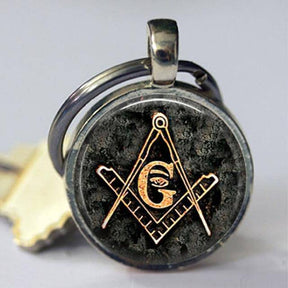 Master Mason Blue Lodge Keychain - Square and Compass G