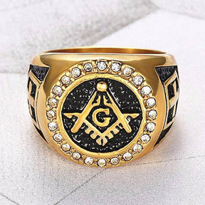 Knights Templar Commandery Ring - Zirconia