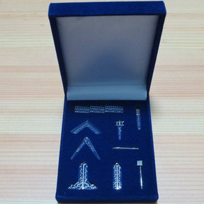 Universal Miniature Working Tools Set - Metal With A Velvet Box