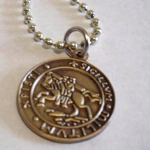 Knights Templar Commandery Necklace - SIGILLUM MILITUM XPISTI