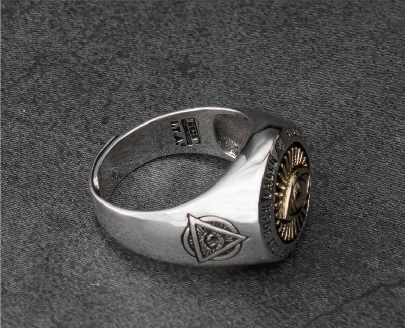 Eye Of Providence Ring - Resizable Silver