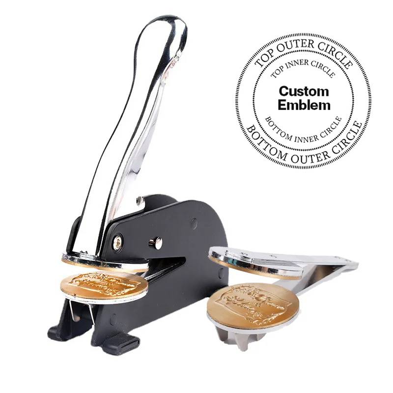 Queen Of The South Seal Press - Desktop  Stainless Steel With Customizable Stamp - Bricks Masons