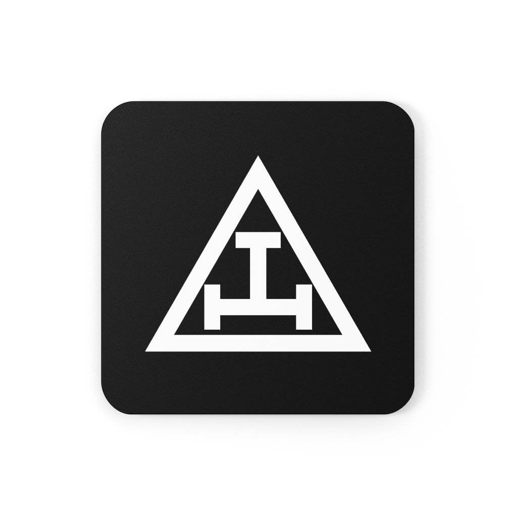 Royal Arch Chapter Coaster - Black & White - Bricks Masons