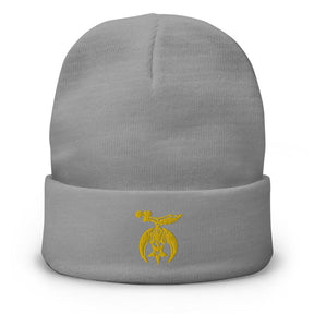 Shriners Beanie - Golden Embroidery Various Colors - Bricks Masons