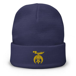 Shriners Beanie - Golden Embroidery Various Colors - Bricks Masons
