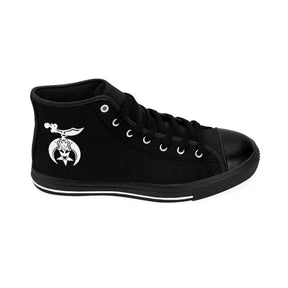 Shriners Sneaker - High-top Black & White - Bricks Masons