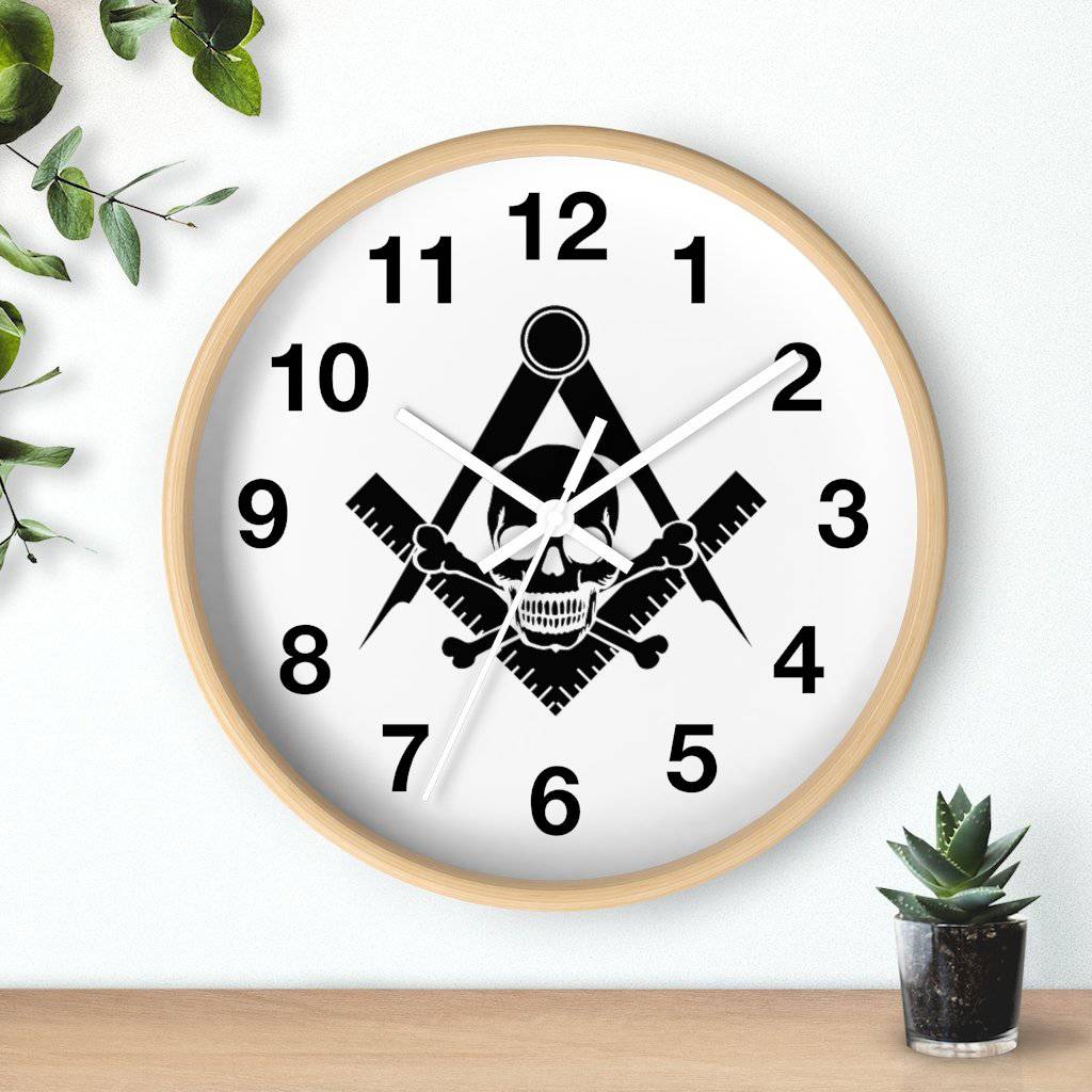 Widows Sons Clock - Wooden Frame - Bricks Masons