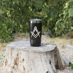 Master Mason Blue Lodge Ringneck Tumbler - Various Colors Square & Compass - Bricks Masons