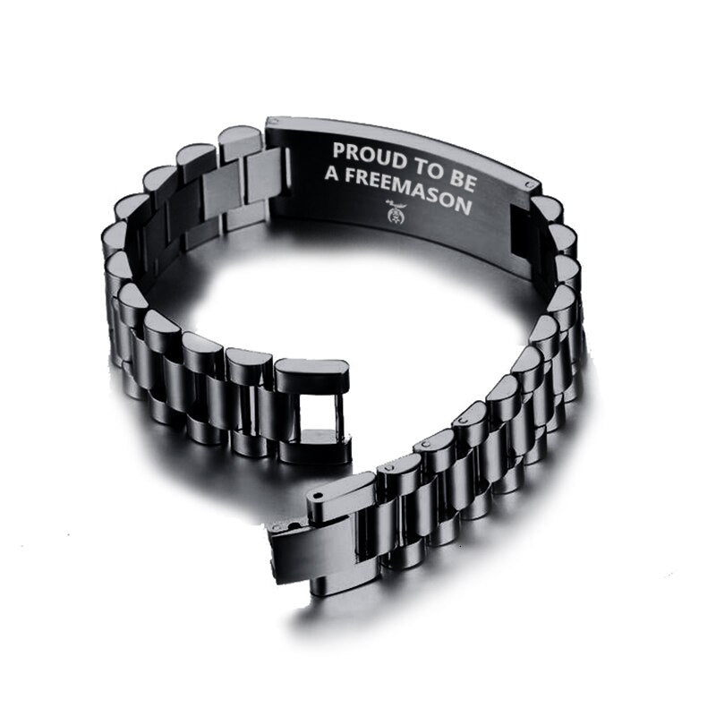 Shriners Bracelet - Stainless Steel - Bricks Masons