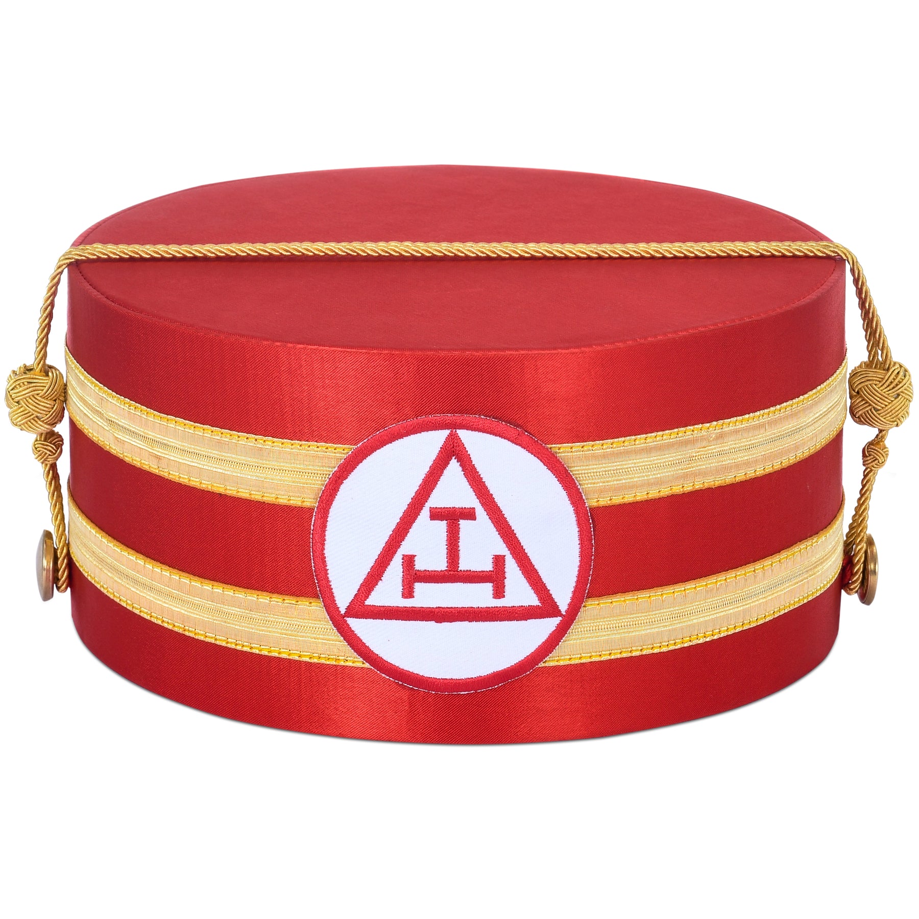 Royal Arch Chapter Crown Cap - Red & Gold - Bricks Masons