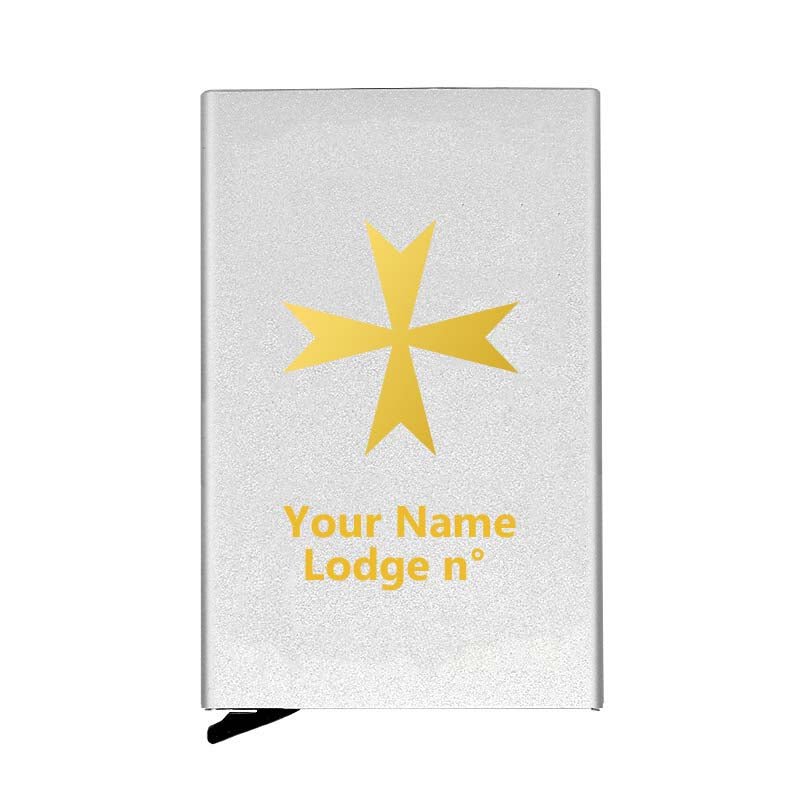 Order Of Malta Commandery Credit Card Holder - Various Colors - Bricks Masons