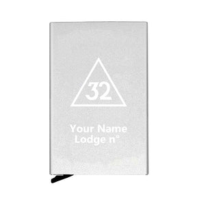 32nd Degree Scottish Rite Credit Card Holder - Various Colors - Bricks Masons