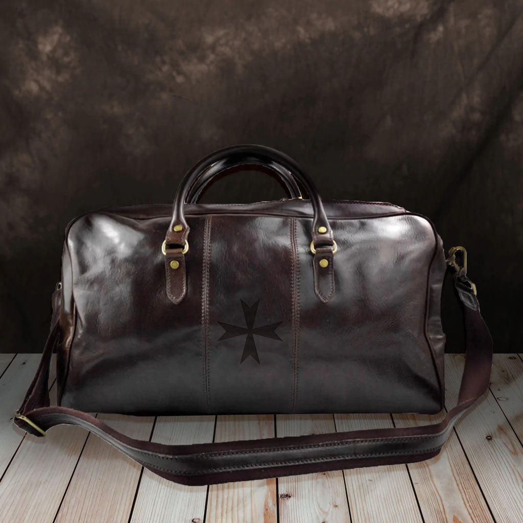 Order Of Malta Travel Bag - Genuine Leather - Bricks Masons