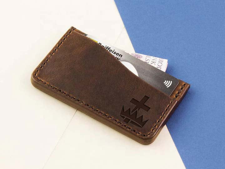 Knights Templar Wallet - Dark Brown - Bricks Masons