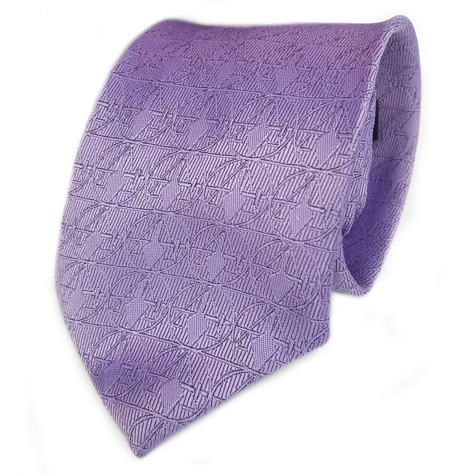 Council Necktie - Purple Silk - Bricks Masons