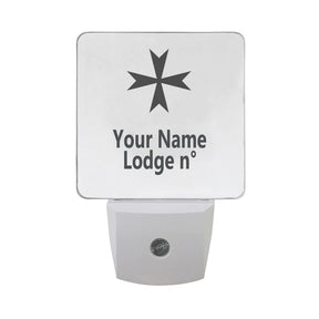 Order Of Malta Commandery  LED Sign - 2 Pieces Plug-in - Bricks Masons