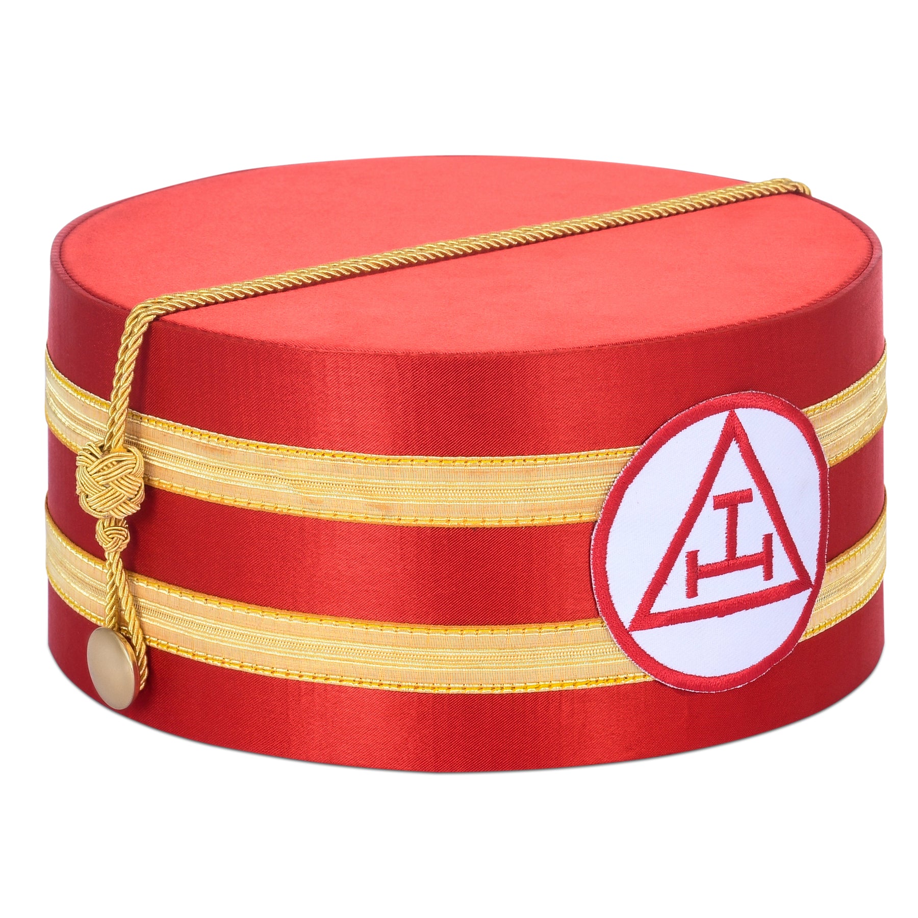 Royal Arch Chapter Crown Cap - Red & Gold - Bricks Masons