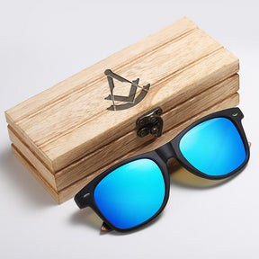 Past Master Blue Lodge Sunglasses - UV Protection - Bricks Masons