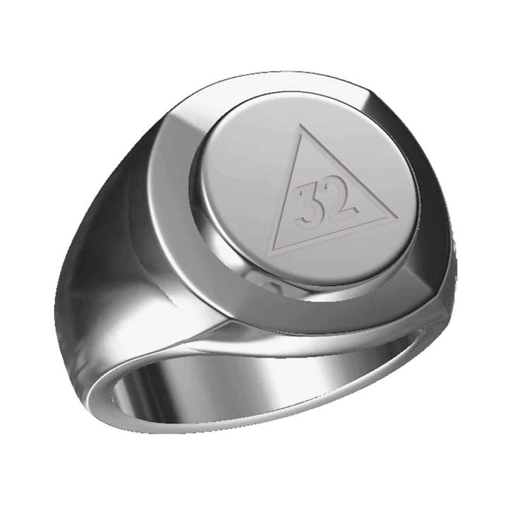 32nd Degree Scottish Rite Ring - Sterling Silver - Bricks Masons