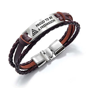 Royal Arch Chapter Bracelet - Black & Brown - Bricks Masons