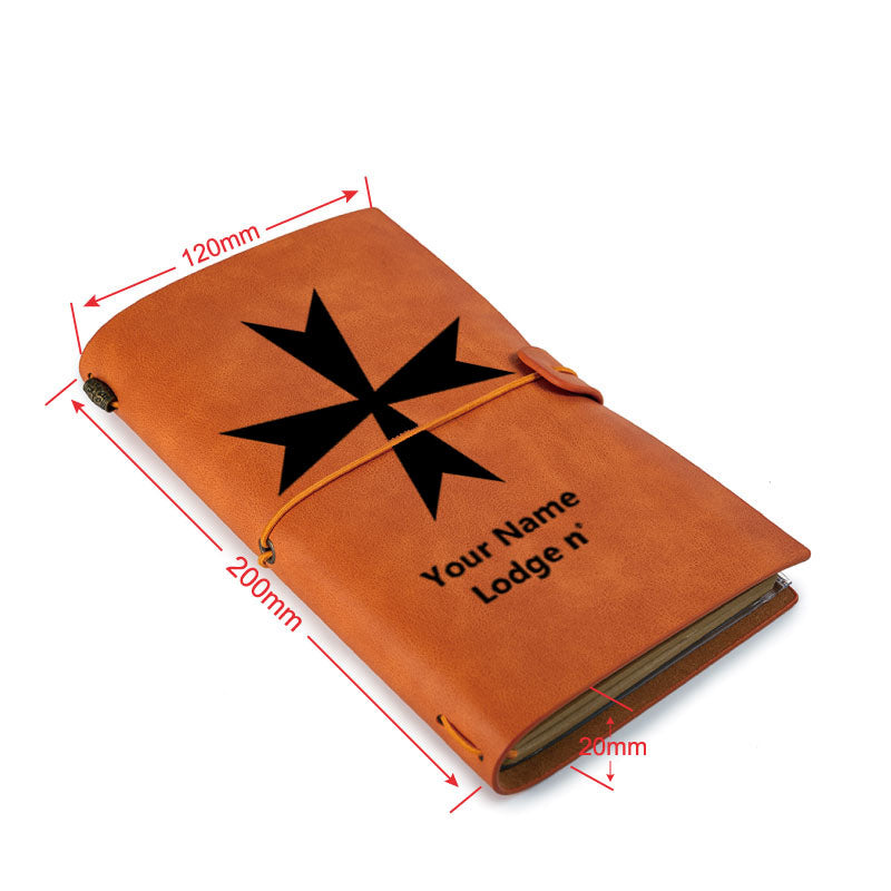 Order Of Malta Commandery Journal - Leather - Bricks Masons