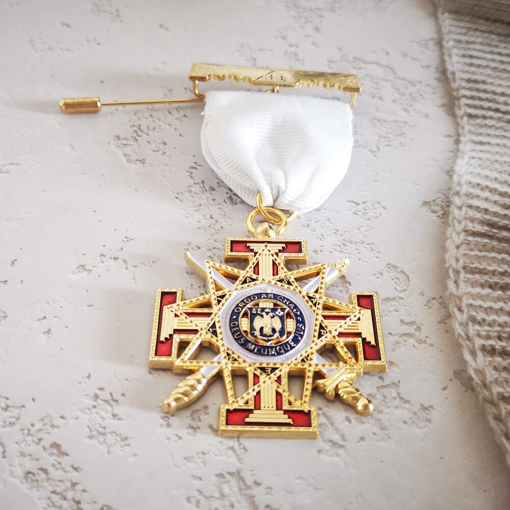 33rd Degree Scottish Rite Breast Jewel - Golden - Bricks Masons