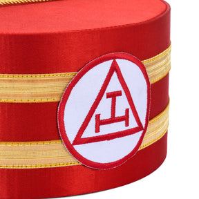 Royal Arch Chapter Crown Cap - Red & Gold - Bricks Masons