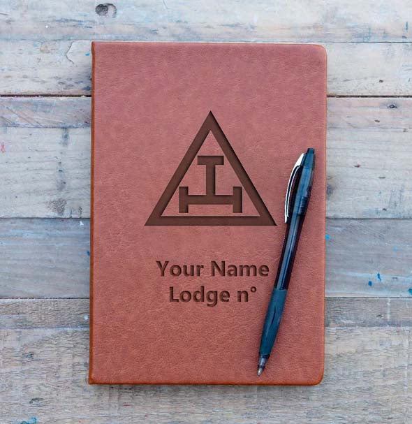 Royal Arch Chapter Journal - Brown Faux Leather - Bricks Masons