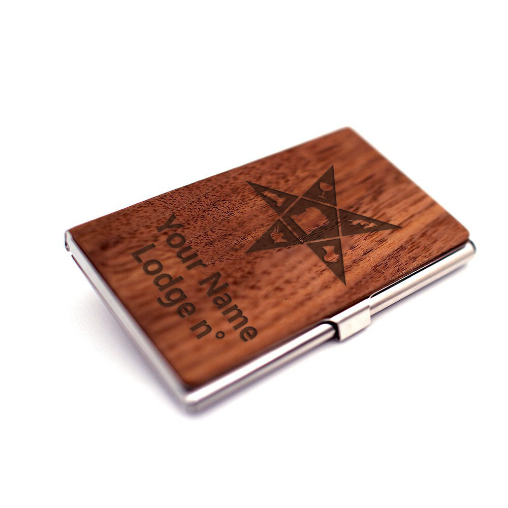 OES Business Card Holder - (RFID Protection) - Bricks Masons