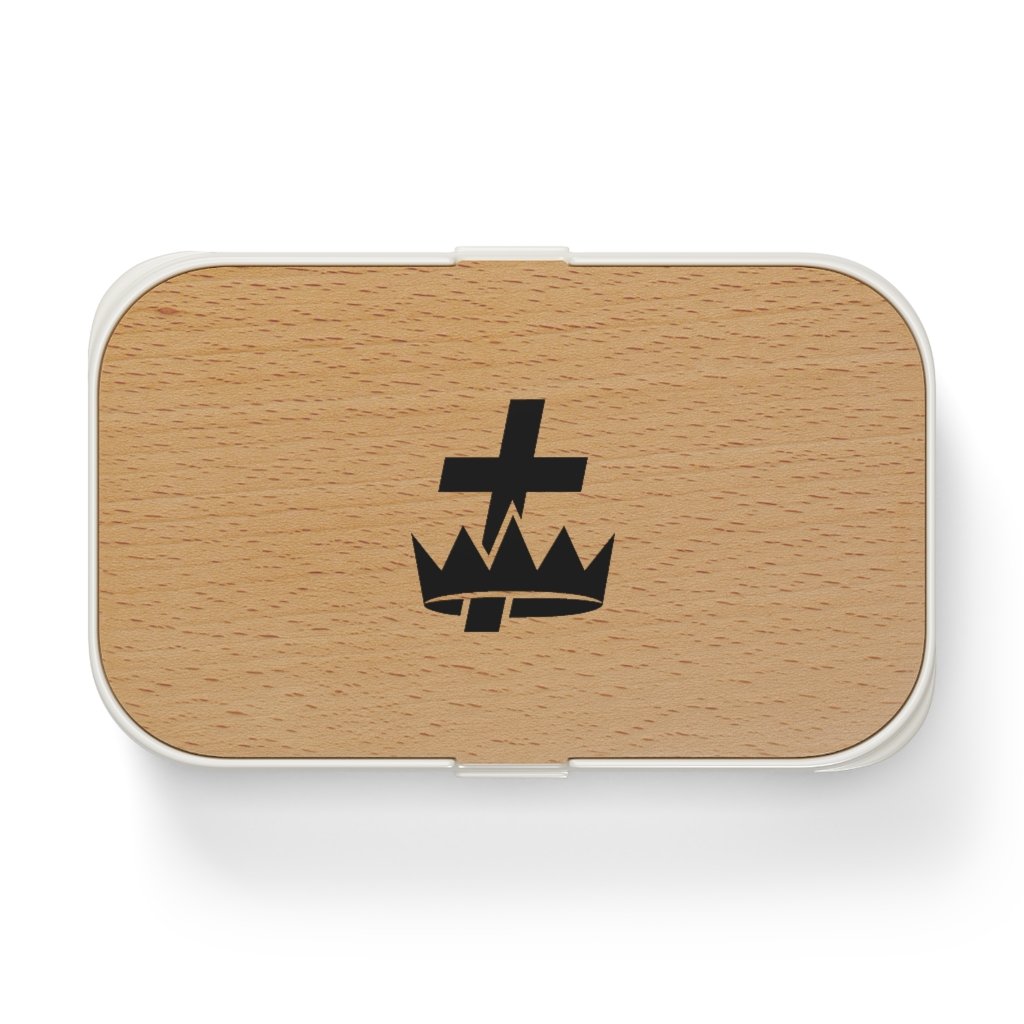 Knights Templar Commandery Lunch Box - Wooden Lid - Bricks Masons