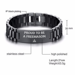 Royal Arch Chapter Bracelet - Stainless Steel - Bricks Masons