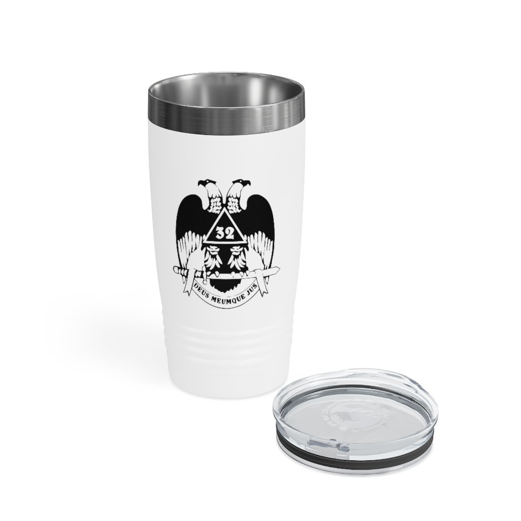 32nd Degree Scottish Rite Ringneck Tumbler - Wings Down Various Colors - Bricks Masons