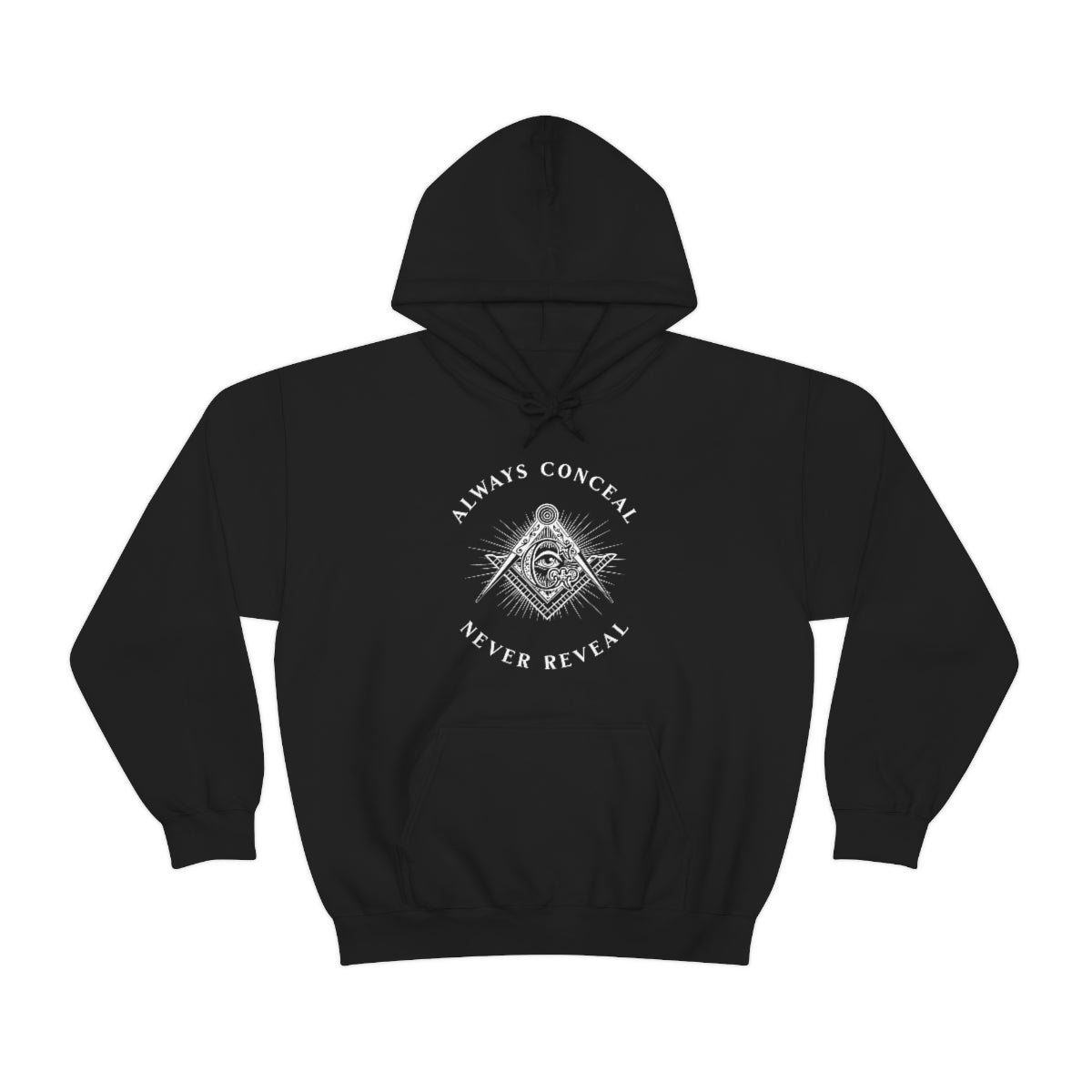 Master Mason Blue Lodge Hoodie - Always Conceal Never Reveal - Bricks Masons