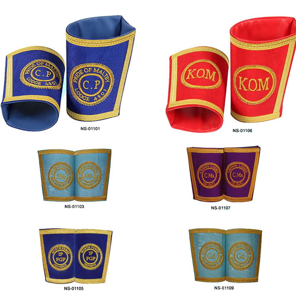 Royal Antediluvian Order of Buffaloes RAOB - Gauntlets / Cuffs - Bricks Masons