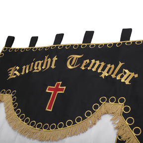 Knights Templar Commandery Banner - Machine Embroidery - Bricks Masons