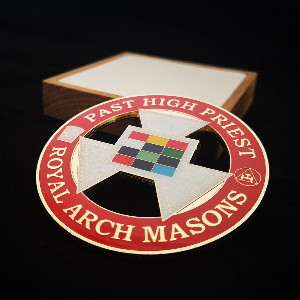Past High Priest Royal Arch Chapter Car Emblem - 3" - Bricks Masons