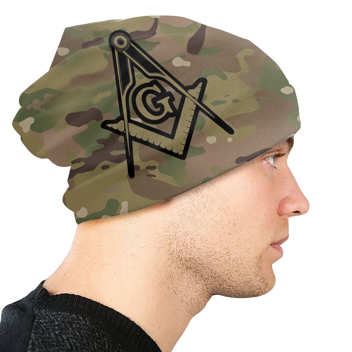 Master Mason Blue Lodge Beanie - Military Warm Hat - Bricks Masons