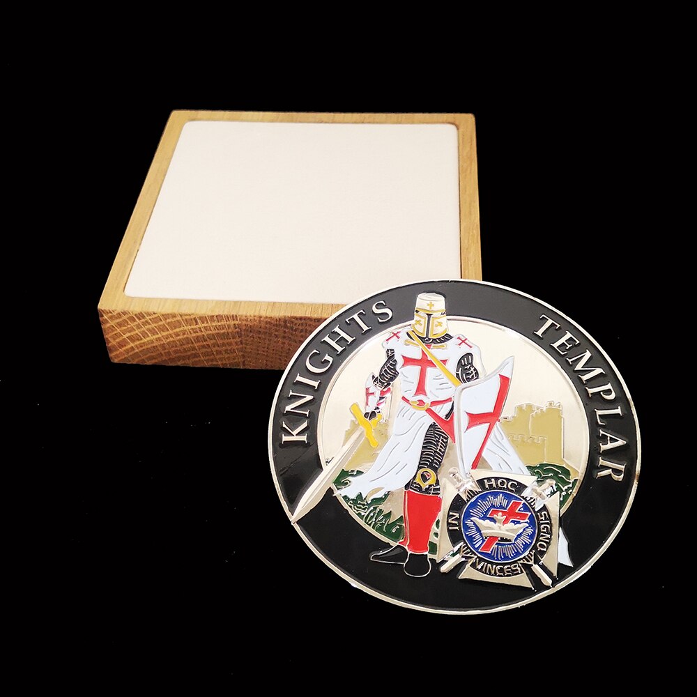 Knights Templar Commandery Car Emblem - Medallion - Bricks Masons