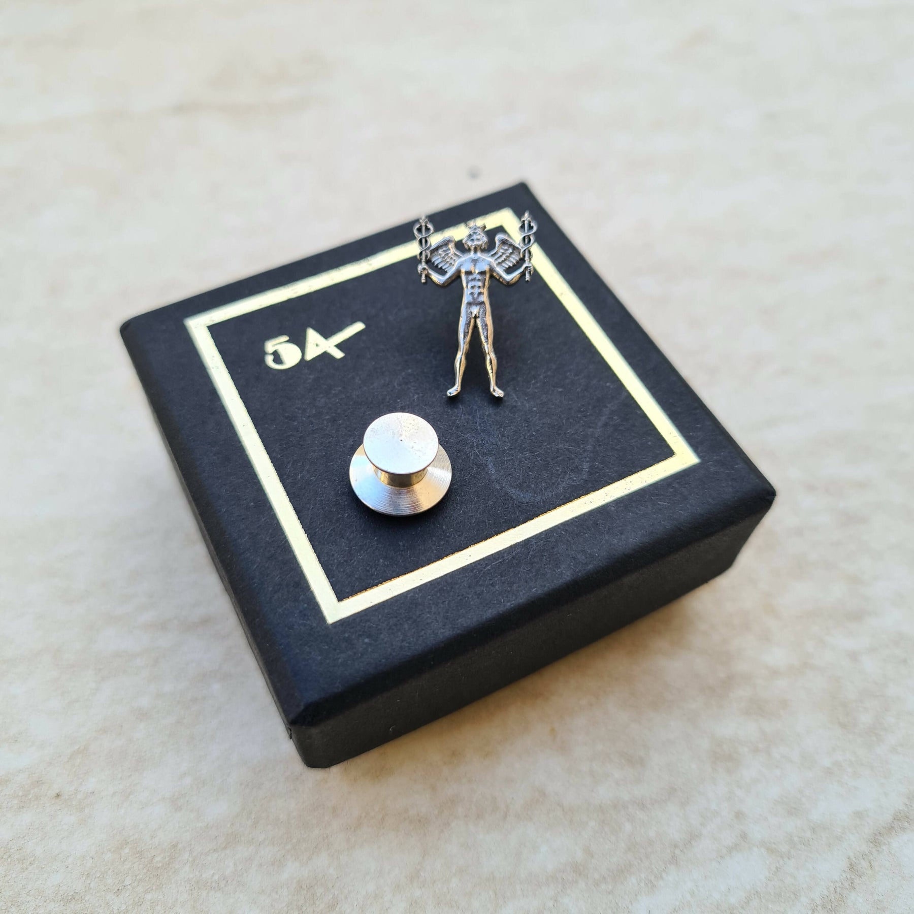 Masonic Lapel Pin - Egyptian Hermes Mercury Thoth - Bricks Masons