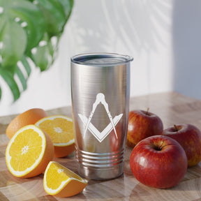 Master Mason Blue Lodge Ringneck Tumbler - 20oz Square & Compass - Bricks Masons