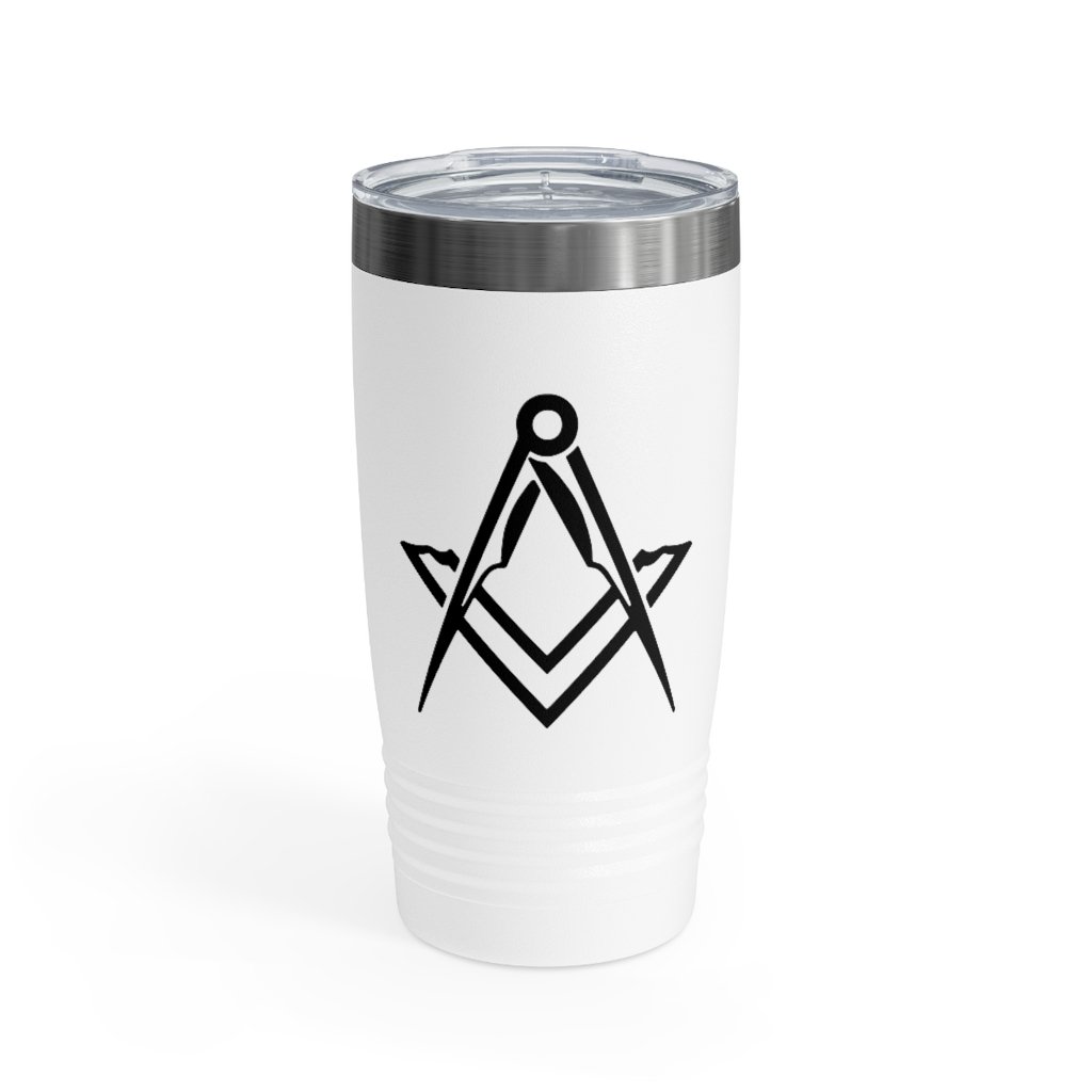 Master Mason Blue Lodge Ringneck Tumbler - Various Colors Square & Compass - Bricks Masons