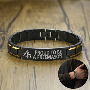 Council Bracelet - Stainless Steel - Bricks Masons
