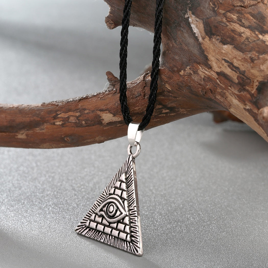 Eye Of Providence Necklace - Gold & Silver - Bricks Masons