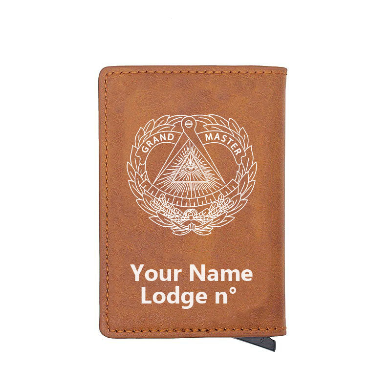 Grand Master Blue Lodge Wallet - Various Colors - Bricks Masons